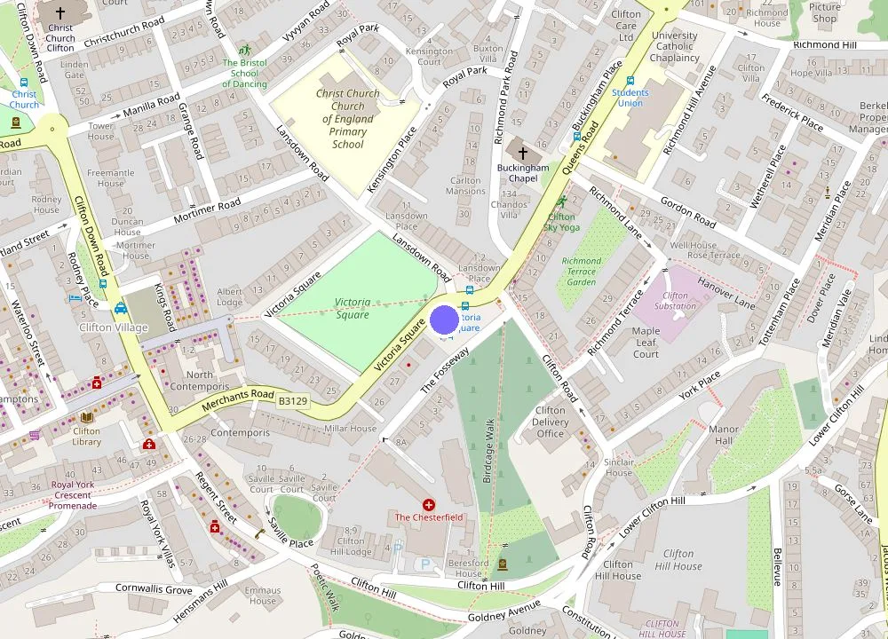 Map: Victoria Square Hotel Clifton Village